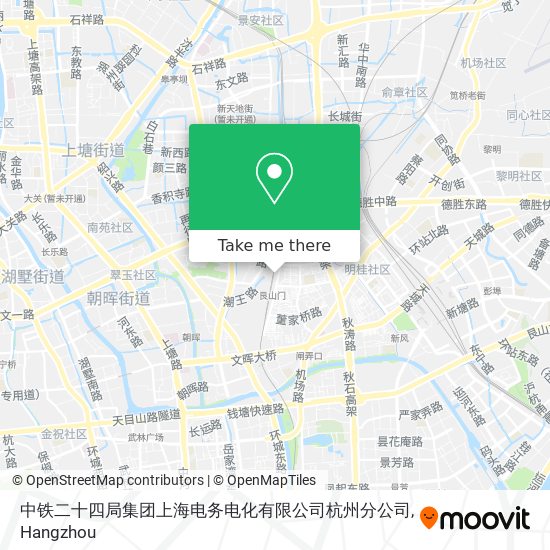 中铁二十四局集团上海电务电化有限公司杭州分公司 map