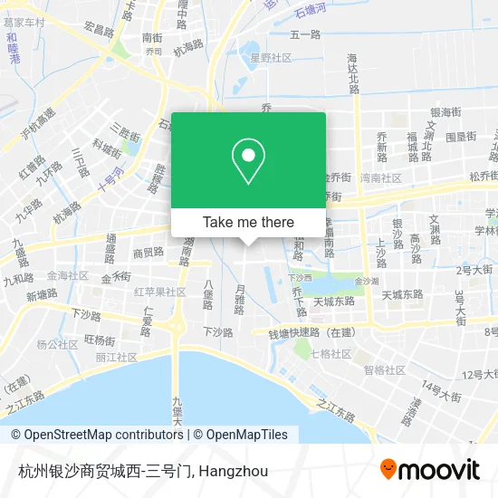 杭州银沙商贸城西-三号门 map