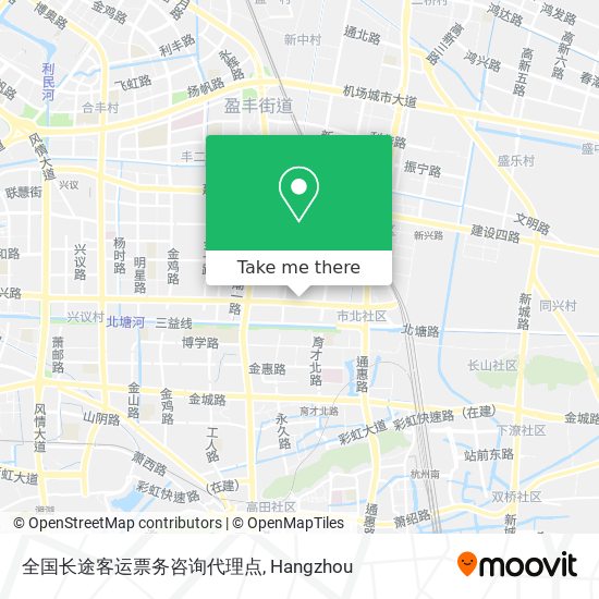 全国长途客运票务咨询代理点 map