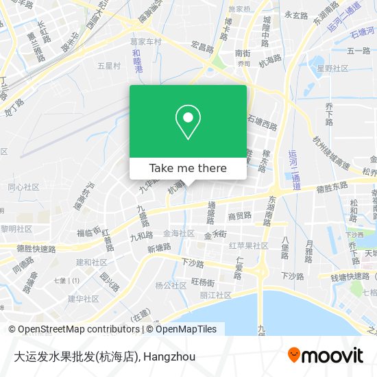 大运发水果批发(杭海店) map