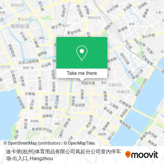 迪卡侬(杭州)体育用品有限公司凤起分公司室内停车场-出入口 map