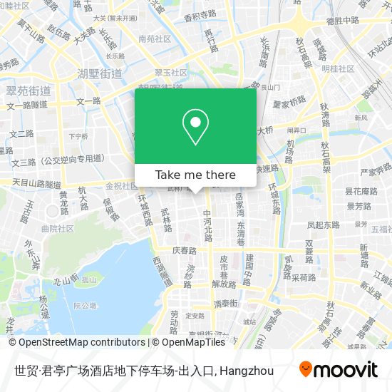 世贸·君亭广场酒店地下停车场-出入口 map