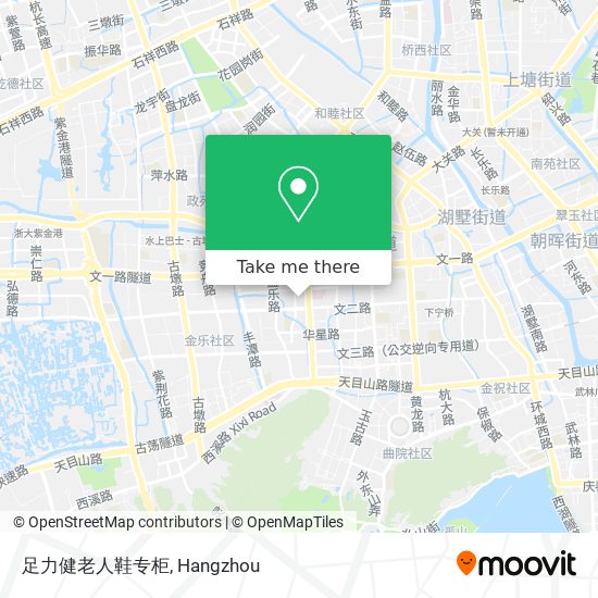 足力健老人鞋专柜 map