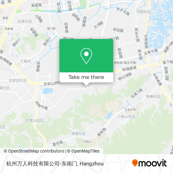 杭州万人科技有限公司-东南门 map