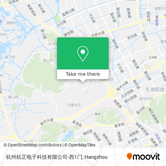 杭州杭正电子科技有限公司-西1门 map
