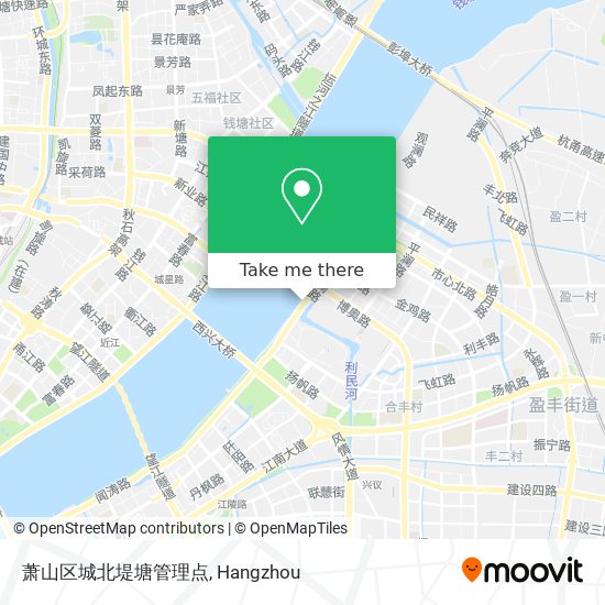 萧山区城北堤塘管理点 map