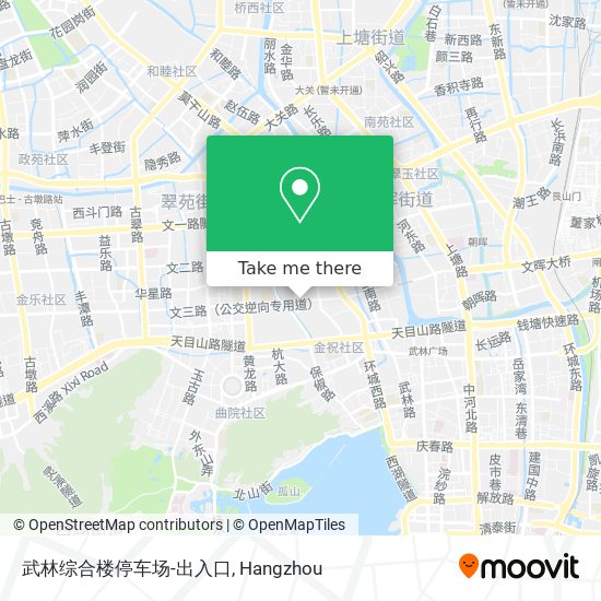 武林综合楼停车场-出入口 map