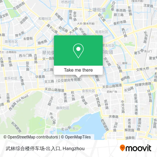 武林综合楼停车场-出入口 map