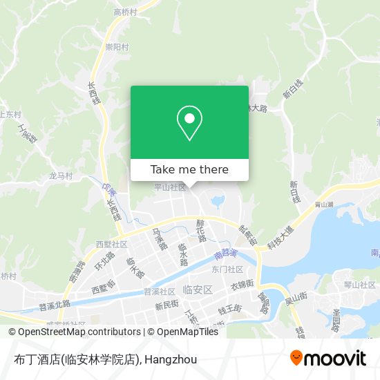 布丁酒店(临安林学院店) map
