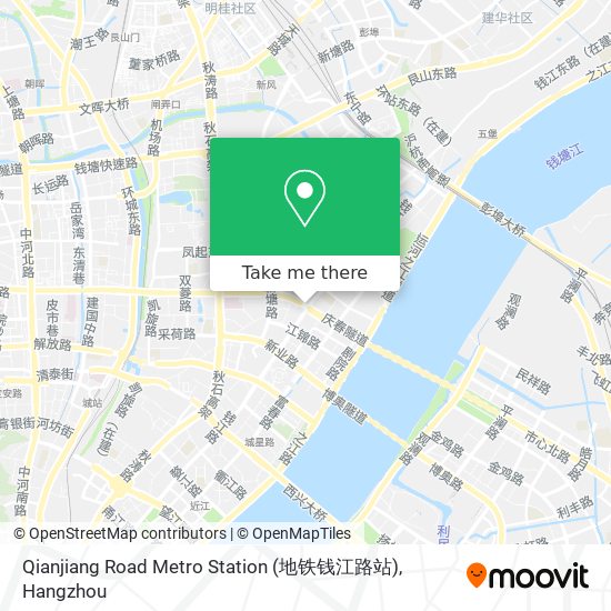 Qianjiang Road Metro Station (地铁钱江路站) map