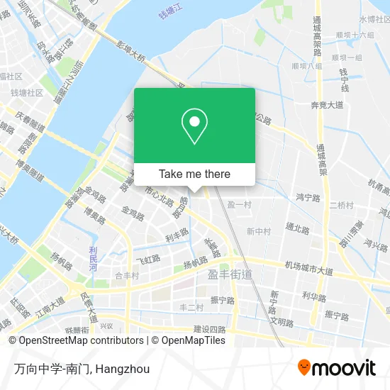万向中学-南门 map