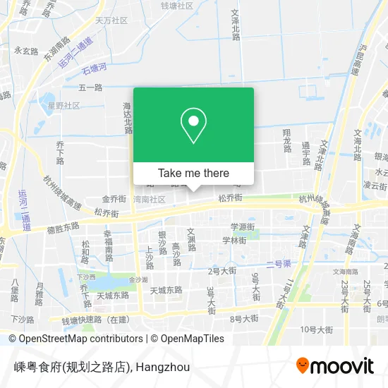 嵊粤食府(规划之路店) map