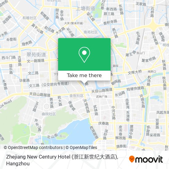 Zhejiang New Century Hotel (浙江新世纪大酒店) map