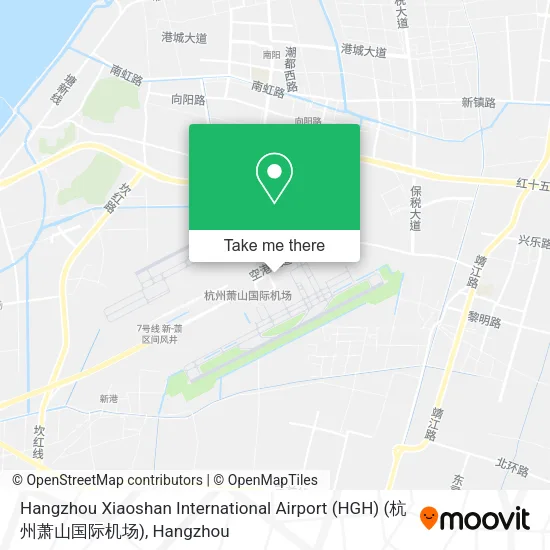 Hangzhou Xiaoshan International Airport (HGH) (杭州萧山国际机场) map