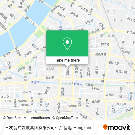 三友贸易发展集团有限公司生产基地 map
