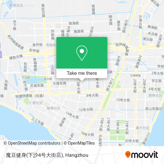 魔豆健身(下沙4号大街店) map