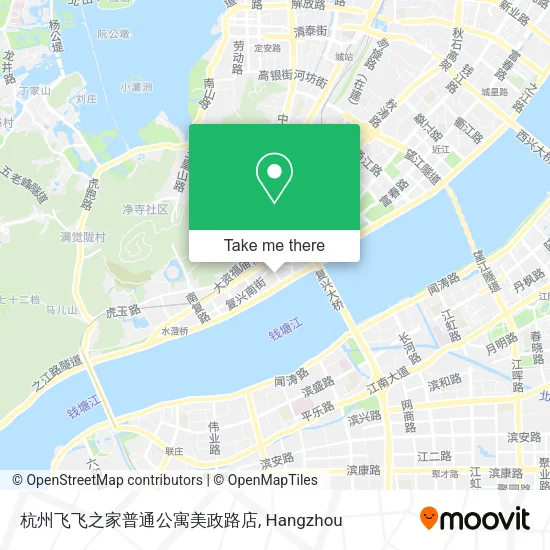 杭州飞飞之家普通公寓美政路店 map