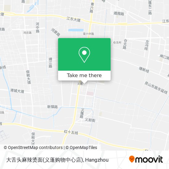 大舌头麻辣烫面(义蓬购物中心店) map