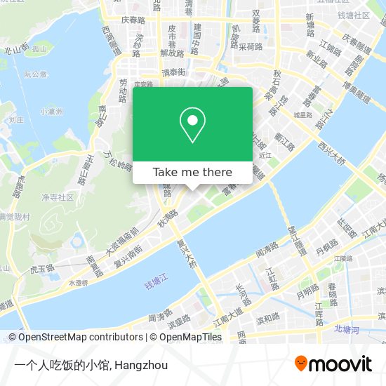 一个人吃饭的小馆 map