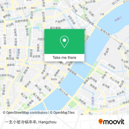 一支小签冷锅串串 map