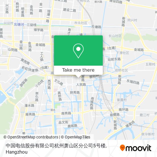 中国电信股份有限公司杭州萧山区分公司5号楼 map