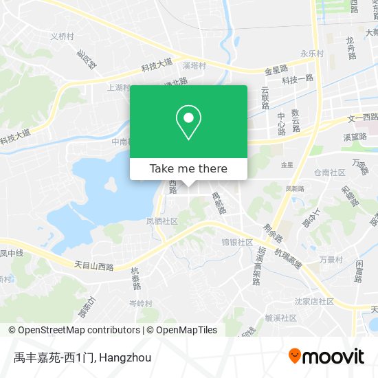 禹丰嘉苑-西1门 map