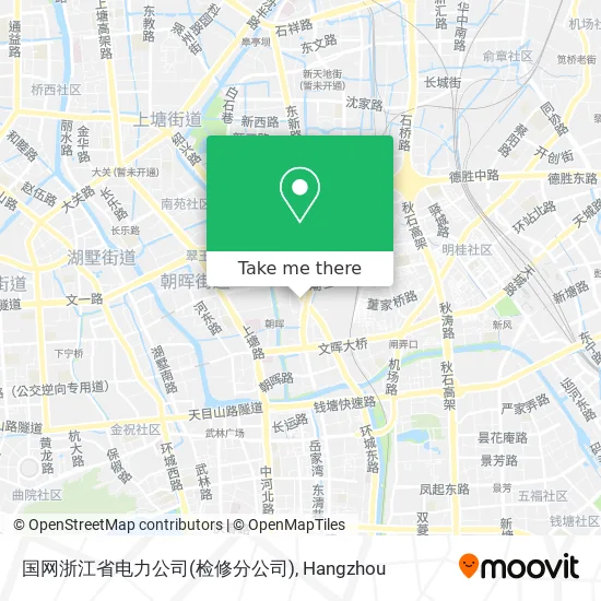 国网浙江省电力公司(检修分公司) map