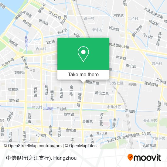 中信银行(之江支行) map