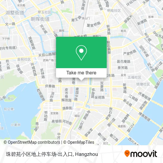 珠碧苑小区地上停车场-出入口 map