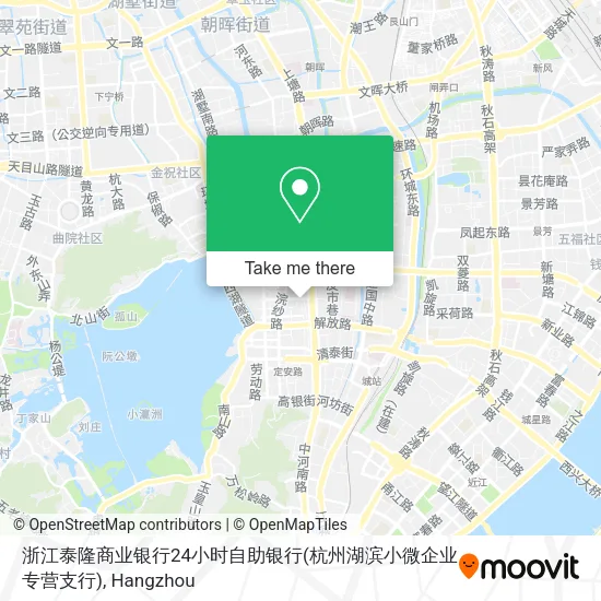 浙江泰隆商业银行24小时自助银行(杭州湖滨小微企业专营支行) map