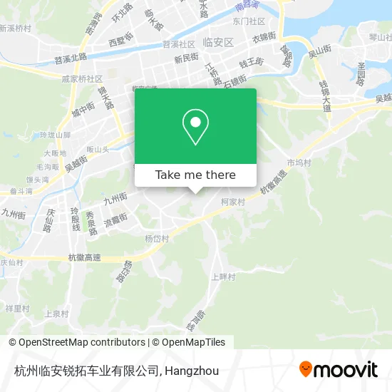 杭州临安锐拓车业有限公司 map