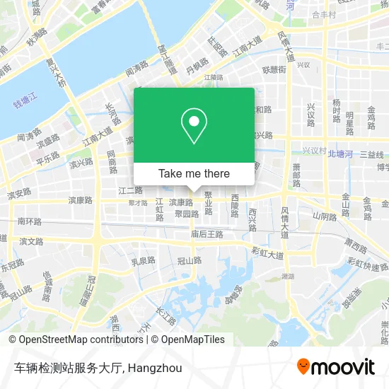车辆检测站服务大厅 map