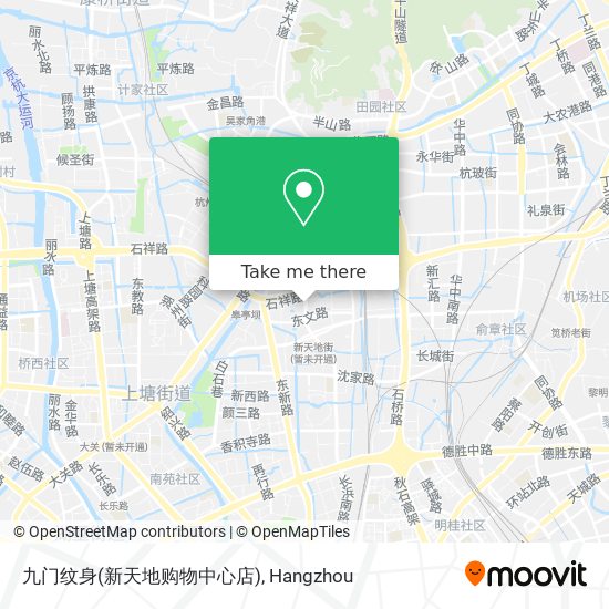 九门纹身(新天地购物中心店) map