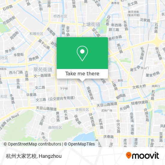 杭州大家艺校 map