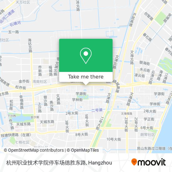 杭州职业技术学院停车场德胜东路 map