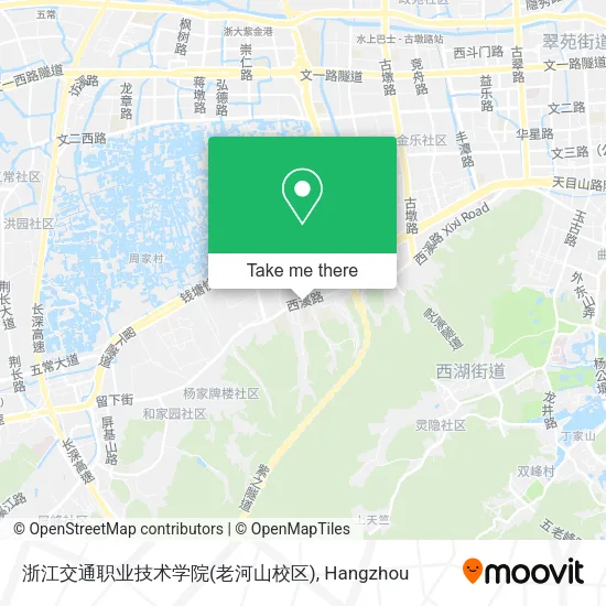 浙江交通职业技术学院(老河山校区) map