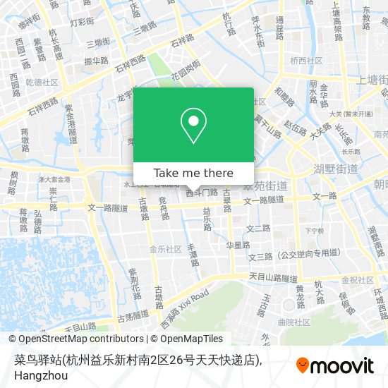 菜鸟驿站(杭州益乐新村南2区26号天天快递店) map