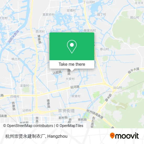杭州崇贤永建制衣厂 map