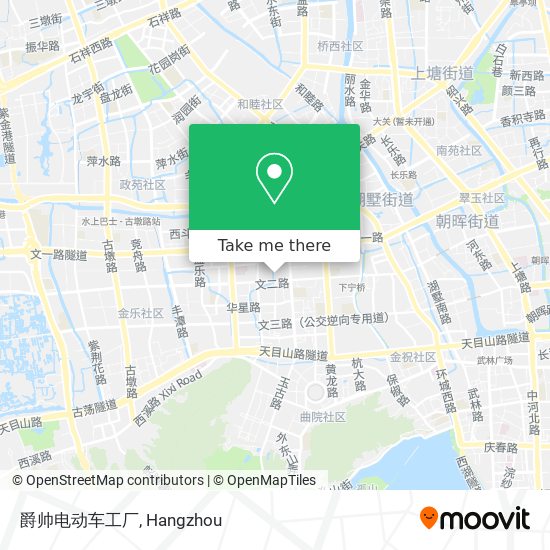 爵帅电动车工厂 map