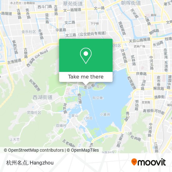 杭州名点 map