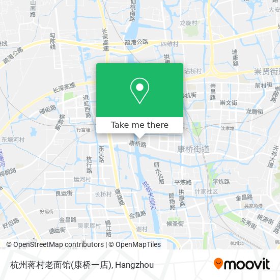 杭州蒋村老面馆(康桥一店) map