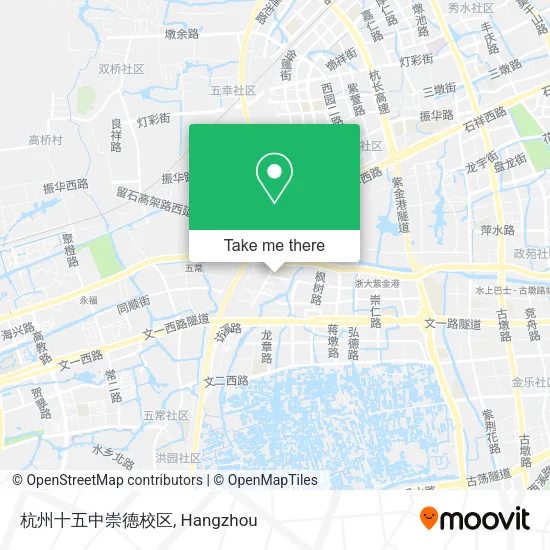 杭州十五中崇德校区 map