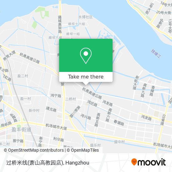 过桥米线(萧山高教园店) map
