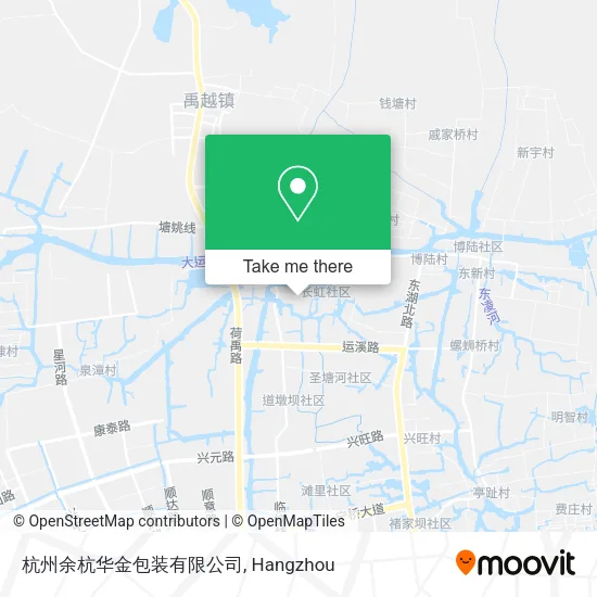 杭州余杭华金包装有限公司 map