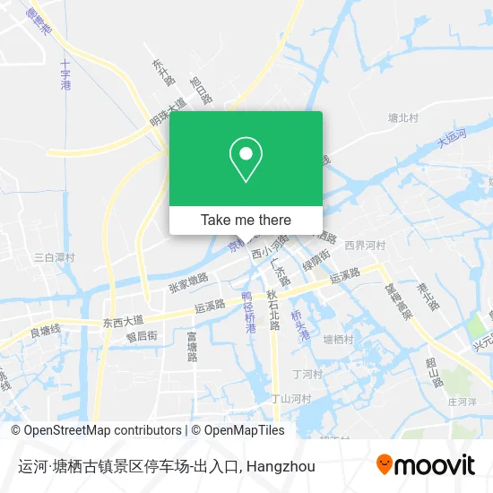 运河·塘栖古镇景区停车场-出入口 map