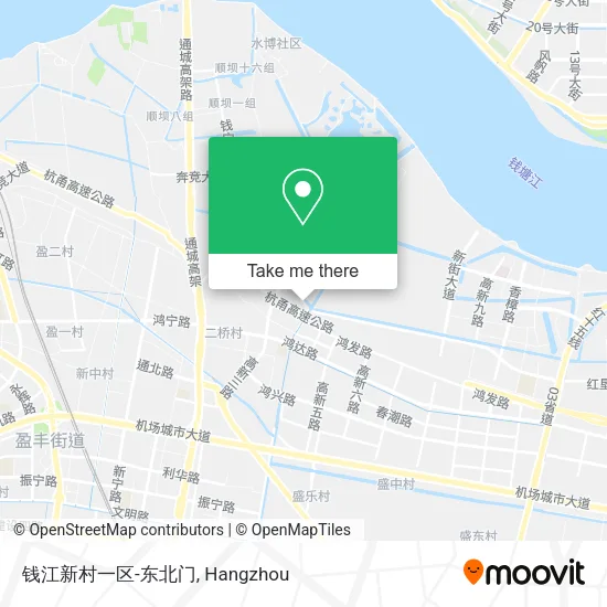 钱江新村一区-东北门 map