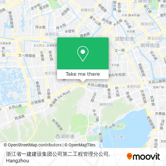 浙江省一建建设集团公司第二工程管理分公司 map