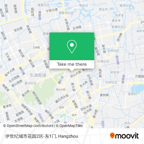 伊世纪城市花园2区-东1门 map