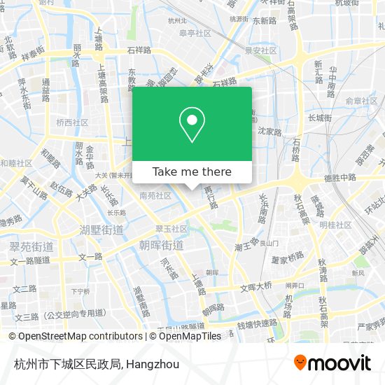 杭州市下城区民政局 map