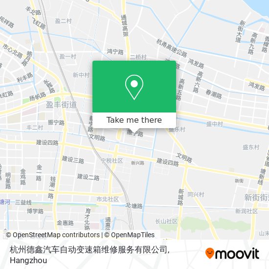 杭州德鑫汽车自动变速箱维修服务有限公司 map